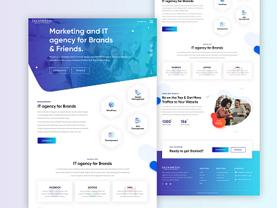 Marketing and IT agency design minimal typography ui ux