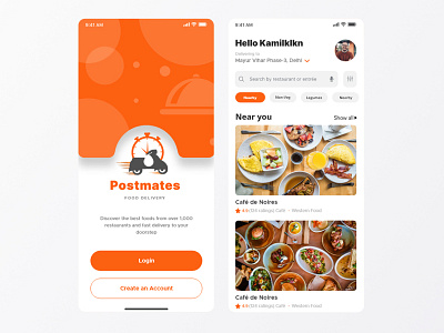 Order food from any restaurant clean ui design design logo minimal typography ui ux