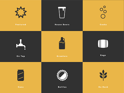 BeerMenus Icon Set beer icons