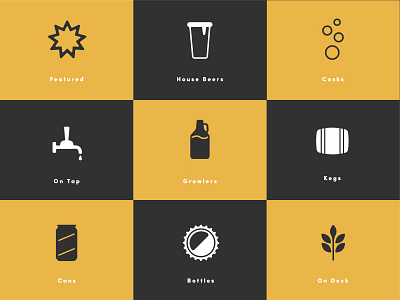 BeerMenus Icon Set