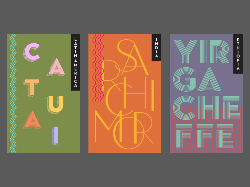 Coffee Labels by Erik Mace on Dribbble