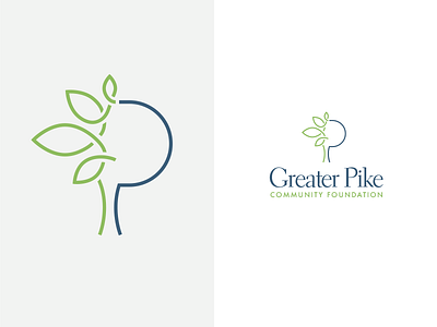 Greater Pike Community Foundation branding community foundation identity logo tree