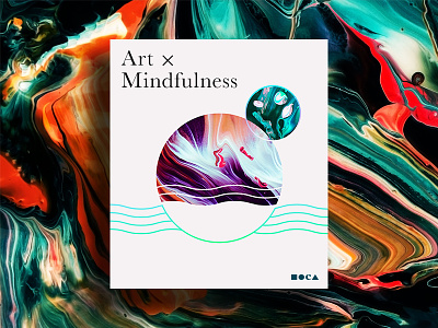Art and Mindfulness at MOCA art los angeles meditation mindfulness moca museum poster