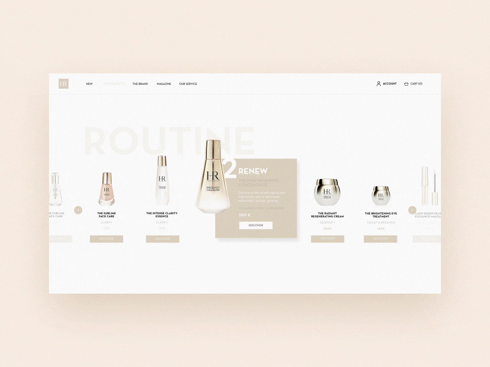 Product page concept aftereffects animation app design beauty concept cosmetics design interaction design interactive interactive design loreal product page ui ui design uiux ux uxdesign