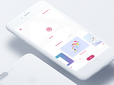 One Shot app dribbble first invitation ios iphone mobile shot sketch ui ux