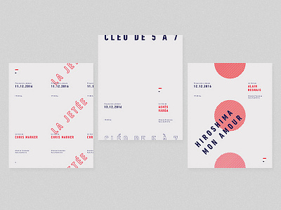 French Film Festival / Postcards chris marker festival french film graphic design nouvelle vague postcard resnais type typographic typography varda