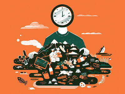 Responsible Consumption (Ecomanía magazine cover, #42) digital editorial illustration illustration ilustracion photoshop wacom