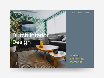 Moto agency animation gsap homepage template theme website