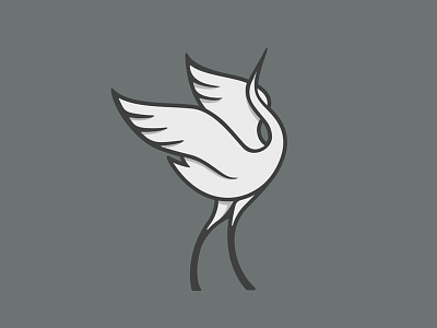 Dancing Crane Marque crane logo logo mark mark marque