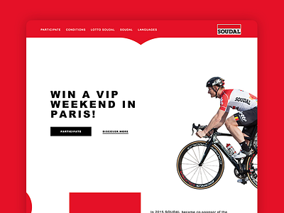 Soudal Paris VIP 🚴 campaign design paris soudal web