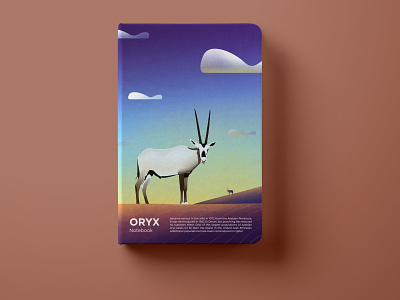 ORYX Notebook branding design illustration vector