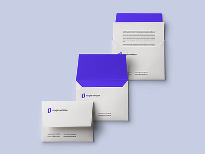 Single window branding envelope