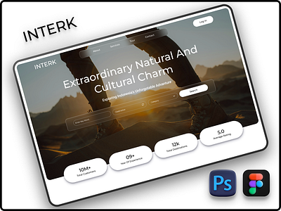 Interk Travelling landing page