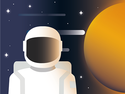 WE NEED U , IN THE YELLOW PLANET art color palette illustration planet space space art space exploration stars vector
