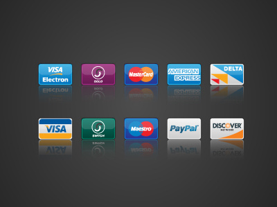 Credit Card Icons card credit icons vector