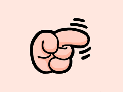 Wagging Finger Emote emote finger hand drawn shaking twitch vector wagging