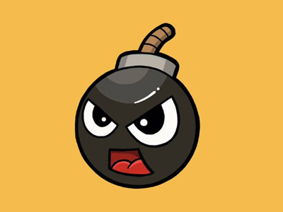 Angry Bomb Emote bomb cartoon drawing emote ipad