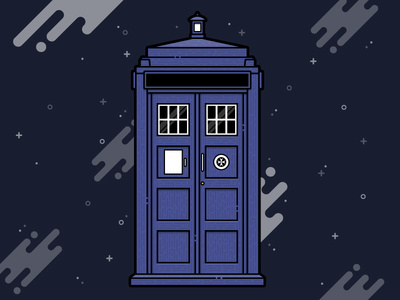 Dr Who's Tardis Illustration