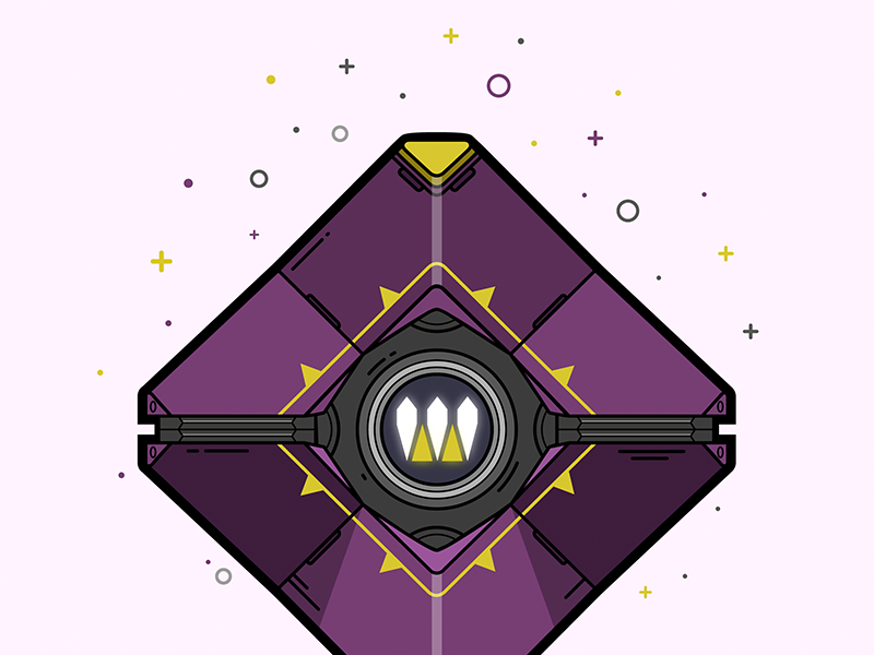 Destiny Queen's Ghost Shell Illustration lineart illustrator illustration shell ghost queens destiny