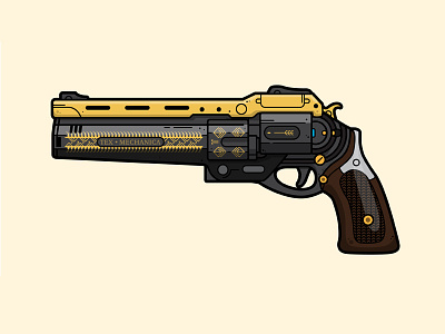 The Last Word black armory destiny drawing illustration last word lineart vector weapon