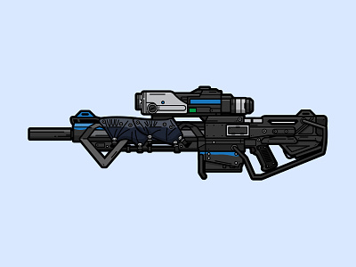 Devastator Sniper Rifle devastator gaming illustration sniper rifle vector weapon