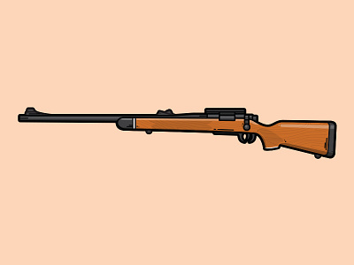Model 700 Sniper Rifle division illustration lineart model 700 sniper rifle vector weapon