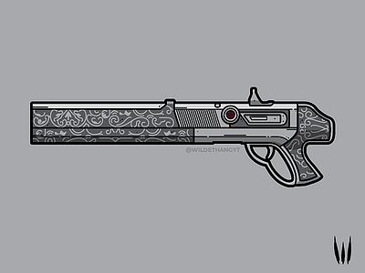 Chaperone chaperone destiny destiny 2 flatvector illustration lineart shotgun vector weapon