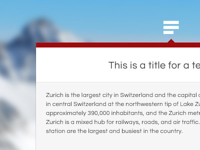 Zurich: Text Post mountains premium theme tumblr zurich