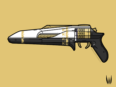Midnight Coup destiny destiny 2 gun hand cannon illustration pistol vector weapon