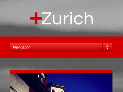 Zurich: Mobile Navigation dropdown menu mobile navigation select theme tumblr zurich