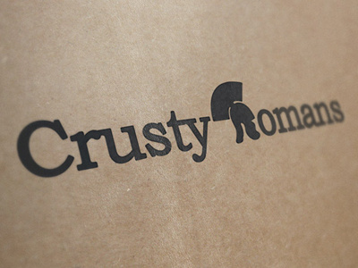 Crusty Romans Logo crusty romans design logo logotype romans
