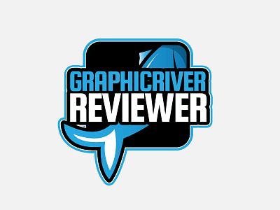 Reviewer Achievement achievement badge blue illustration vector