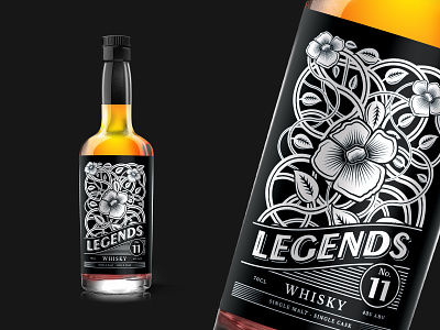 Whisky Label Design design graphic graphicdesign label labeldesign packaging packagingdesign whiskey whisky