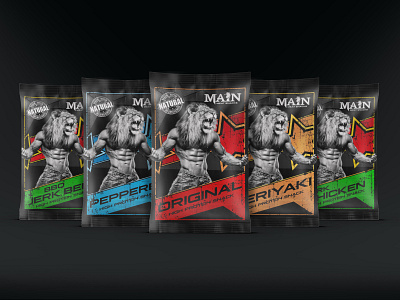 Packaging/Label Design for High Protein Snack Brand fitness label packaging