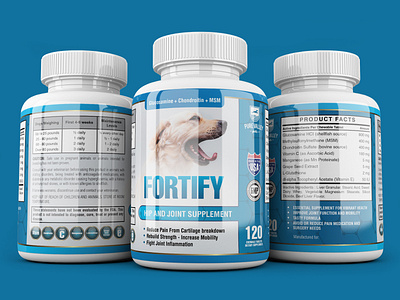 Label Design for Dog Supplement Product