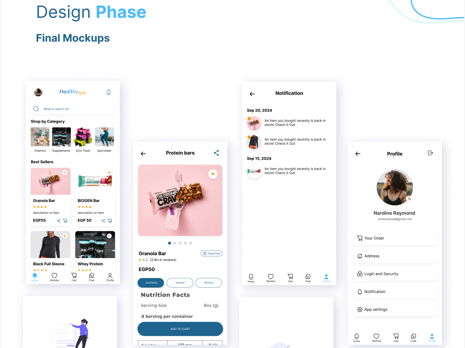 Healthy me use Case Study by Nardine R. bishay on Dribbble