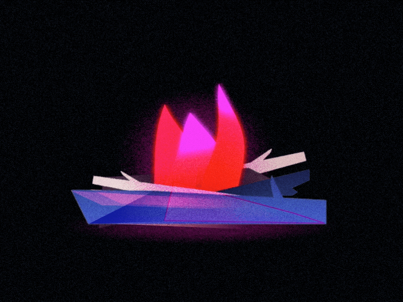 A Warm Pink Yuletide Fire aftereffects animation campfire christmas fire flame flat design gif happy holidays holidays vector vector art vfx yule log yuletide