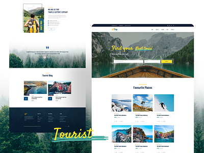 Tourism landing page.