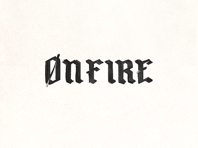 On-Fire branding design doodle doodleart logo paint ty type typography vector