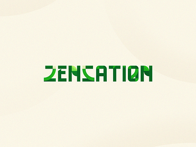 Zensation branding design doodle doodleart illustration logo type typog typography vector