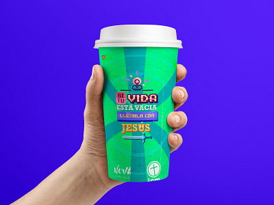 Coffee cup concept #1 8 bit adventure time arcade cartoon christian coffee cup pixel art pop pop culture steven universe sword type typography videogames zelda