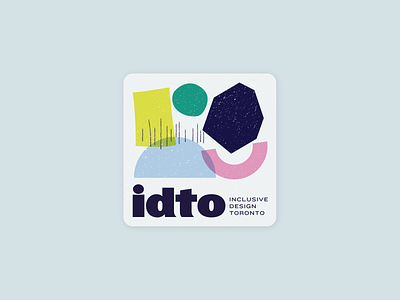 Sticker for IDTO Conference branding conference graphic design illustration sticker stickermule