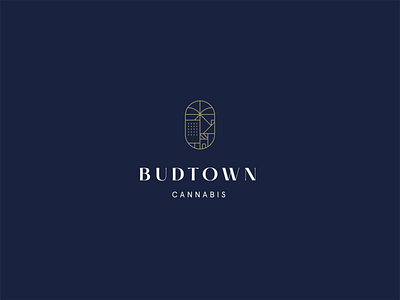 Budtown Cannabis Concept Logo