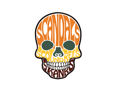 Skull Typography skull art skull logo typography in shape word art