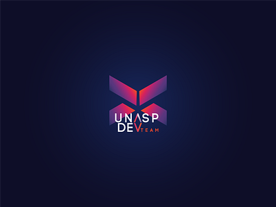 Logo UNASP DEV Team brand developer illustration logo shot team logo vector