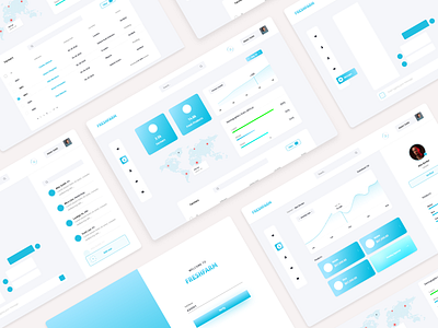 Fresh Farm Dasboard beautiful clean creative dashboard farmers farmers market illustration minimal onboarding ui ux ux design