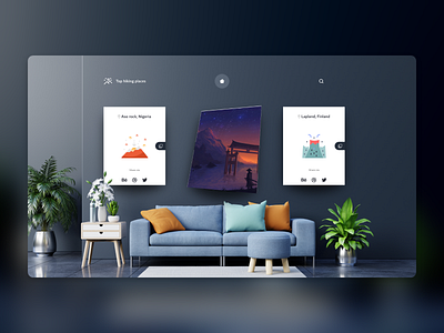 AR Social travel app 3d adobexd ar augmented reality beautiful clean illustration minimal travel app ui ux wallui