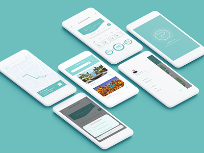 Membership App app beautiful branding design flat illustration ios logo minimal mobile mockups onboarding typography ui ux