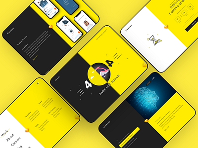 Diamond web template adobexd agency clean minimal portfolio sketch ui ux