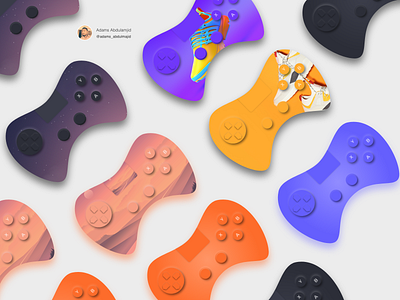 Joystick Illiustration adobe xd beautiful clean freelance designer game design illustration josytick minimal mockups tutorial ui uidesign